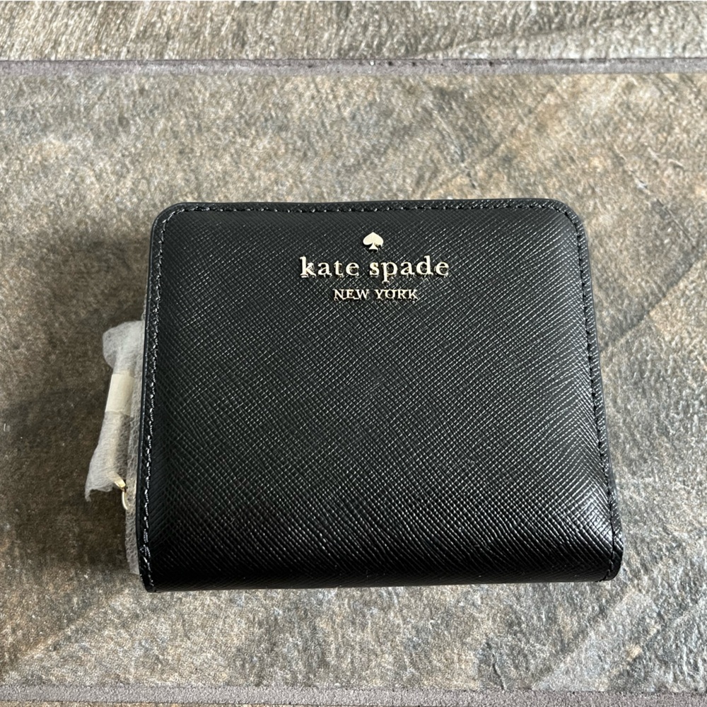 New Kate Spade Black Leather Wallet